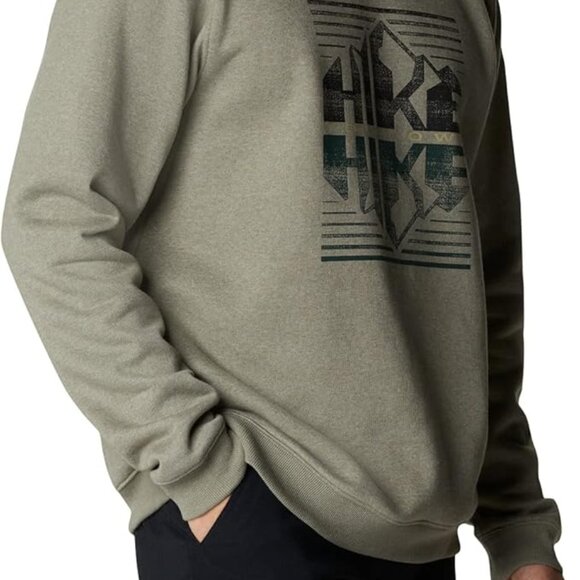 🆕Columbia Men's Hart Mountain Graphic Crew, XL and XXL- Stone Green H/Hike Grap - Picture 5 of 5